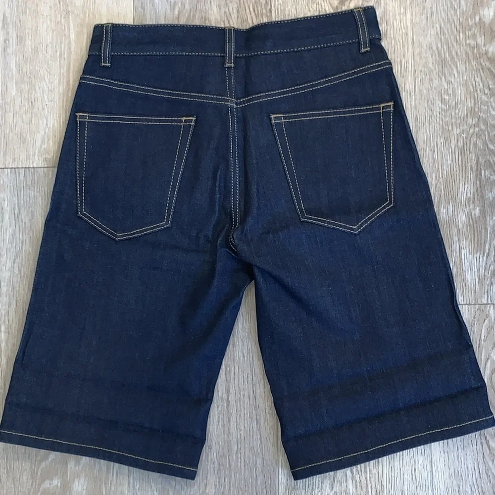 Final $ NWOT Knowledge Cotton Apparel Oak Denim Bermuda Shorts 29R